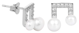 Plieniniai auskarai moterims JwL Luxury Pearls JL0414 sJL0414 kaina ir informacija | Auskarai | pigu.lt