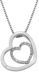 Hot Diamonds Серебряное колье в форме сердца Adorable Encased DP691 цена и информация | Женское колье | pigu.lt