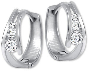 Brilio Золотые серьги-кольца с кристаллами 239 001 00800 07 sBR1222 цена и информация | Серьги | pigu.lt