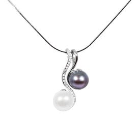 JwL Luxury Pearls Жемчужное ожерелье 3 в 1 JL0540 (цепочка, кулон, кулон) цена и информация | Украшения на шею | pigu.lt