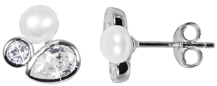 Sidabriniai auskarai moterims JwL Luxury Pearls JL0545 sJL0545 kaina ir informacija | Auskarai | pigu.lt