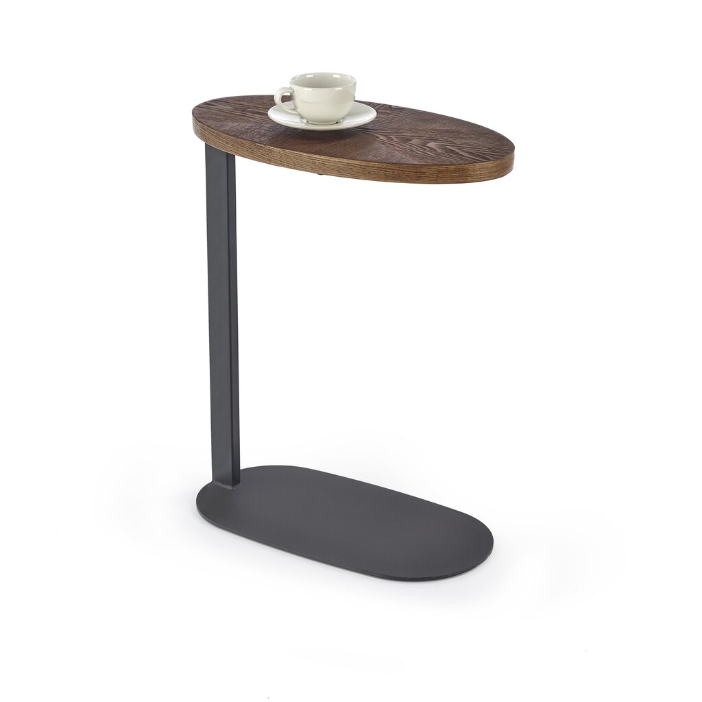 Kavos staliukas Halmar Delphi, rudas kaina ir informacija | Kavos staliukai | pigu.lt