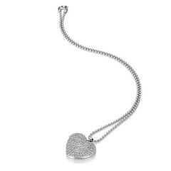 Hot Diamonds Серебряное колье-сердечко с бриллиантовым медальоном Memories Heart DP770 цена и информация | Женское колье | pigu.lt