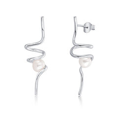 Plieniniai auskarai moterims JwL Luxury Pearls JL0620 sJL0620 kaina ir informacija | Auskarai | pigu.lt