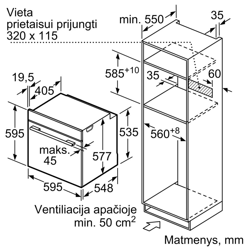 Bosch HNG8764C7 kaina ir informacija | Orkaitės | pigu.lt