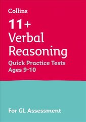 11plus Verbal Reasoning Quick Practice Tests Age 9-10 (Year 5): For the 2023 Gl Assessment Tests цена и информация | Книги для подростков и молодежи | pigu.lt