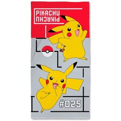 Летнее хлопковое пляжное полотенце Pokemon цена и информация | Полотенца | pigu.lt