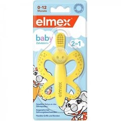 ELMEX zobu birste bērniem Baby 0-12mēn., 2-in-1 1gab. цена и информация | Зубные щетки, пасты | pigu.lt