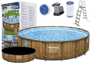 Karkasinis baseinas Bestway, 549 cm x 122 cm, su filtru kaina ir informacija | Baseinai | pigu.lt