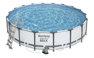 Karkasinis baseinas Bestway Steel Pro Max, 542 x 122 cm, su filtru kaina ir informacija | Baseinai | pigu.lt