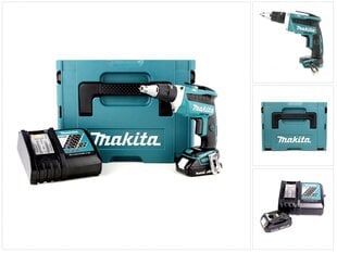 Аккумуляторный шуруповерт Makita DFS 452 RY1J цена и информация | Шуруповерты, дрели | pigu.lt