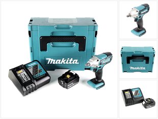 Аккумуляторная ударная дрель Makita DTW 190 RT1J цена и информация | Шуруповерты, дрели | pigu.lt