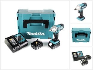 Аккумуляторная ударная дрель Makita DTW 190 RFJ цена и информация | Шуруповерты, дрели | pigu.lt