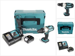 Аккумуляторная дрель Makita DDF 451 RF1J цена и информация | Шуруповерты, дрели | pigu.lt