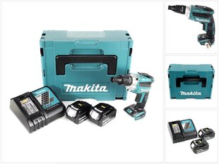 Аккумуляторный шуруповерт Makita DFS 251 RTJ цена и информация | Шуруповерты, дрели | pigu.lt