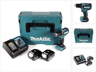 Аккумуляторная дрель Makita DDF 485 RGJ цена и информация | Шуруповерты, дрели | pigu.lt