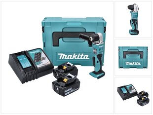 Аккумуляторная угловая дрель Makita DDA 351 RTJ цена и информация | Шуруповерты, дрели | pigu.lt