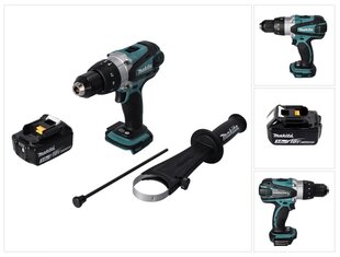 Аккумуляторный шуруповерт Makita DHP 458 F1 цена и информация | Шуруповерты, дрели | pigu.lt