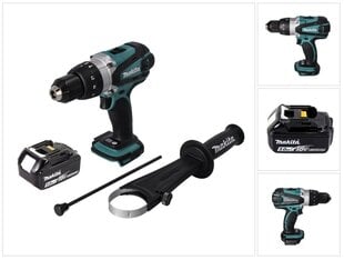 Аккумуляторный шуруповерт Makita DHP 458 T1 цена и информация | Шуруповерты, дрели | pigu.lt