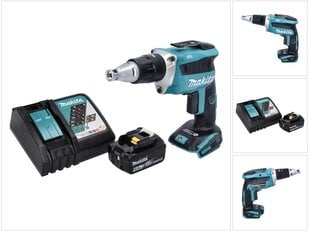 Аккумуляторный шуруповерт Makita DFS 452 RG1 цена и информация | Шуруповерты, дрели | pigu.lt