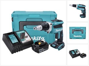 Аккумуляторный шуруповерт Makita DFS 452 RG1J цена и информация | Шуруповерты, дрели | pigu.lt