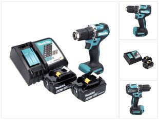 Аккумуляторная дрель Makita DDF 487 RG цена и информация | Шуруповерты, дрели | pigu.lt