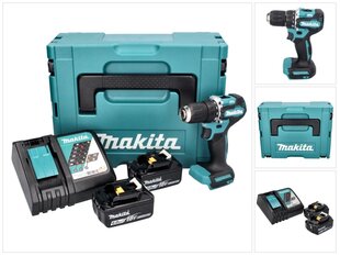 Аккумуляторная дрель Makita DDF 487 RGJ цена и информация | Шуруповерты, дрели | pigu.lt