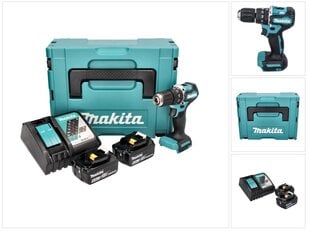 Аккумуляторная ударная дрель Makita DHP 487 RGJ цена и информация | Шуруповерты, дрели | pigu.lt