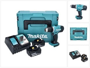 Аккумуляторная дрель Makita DDF 453 RGJ цена и информация | Шуруповерты, дрели | pigu.lt