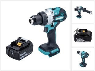 Аккумуляторная ударная дрель Makita DHP 486 F1 цена и информация | Шуруповерты, дрели | pigu.lt