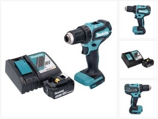 Аккумуляторная дрель Makita DDF 485 RF1 цена и информация | Шуруповерты, дрели | pigu.lt