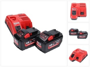 Комплект аккумуляторов Milwaukee M18 NRG-1202 цена и информация | Шуруповерты, дрели | pigu.lt