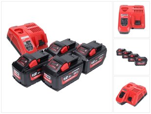 Комплект аккумуляторов Milwaukee M18 NRG-1204 цена и информация | Шуруповерты, дрели | pigu.lt