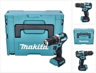 Аккумуляторная ударная дрель Makita DHP 487 ZJ цена и информация | Шуруповерты, дрели | pigu.lt