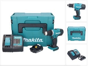 Аккумуляторная дрель Makita DDF 453 SY1J цена и информация | Шуруповерты, дрели | pigu.lt