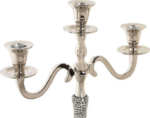 Dkd Home Decor Candle Holder DKD Home Decor 26 x 10 x 35 cm Silver Aluminium kaina ir informacija | Žvakės, Žvakidės | pigu.lt