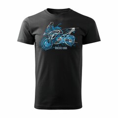 BMW GS 1200 ADVENTURE vīriešu motocikla t-krekls ar motociklu 187-7 цена и информация | Мужские футболки | pigu.lt