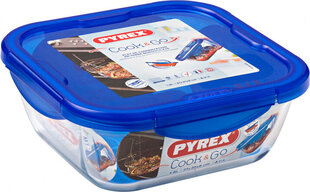 Герметичная коробочка для завтрака Pyrex Cook & Go Синий Cтекло (800 ml) (6 штук) цена и информация | Посуда для хранения еды | pigu.lt