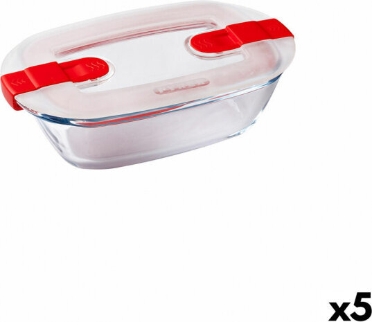 Pyrex maisto indelių rinkinys, 5 vnt. цена и информация | Maisto saugojimo  indai | pigu.lt