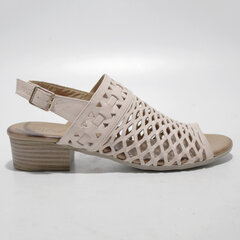 Кожаные туфли Piazza 247431, бежевые цена и информация | Женские сандалии MONNA LISA | pigu.lt