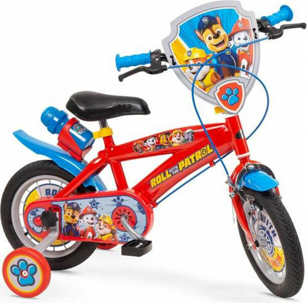 Vaikiškas dviratis Toimsa Children's Bike Toimsa Paw Patrol 12", raudonas/mėlynas цена и информация | Dviračiai | pigu.lt