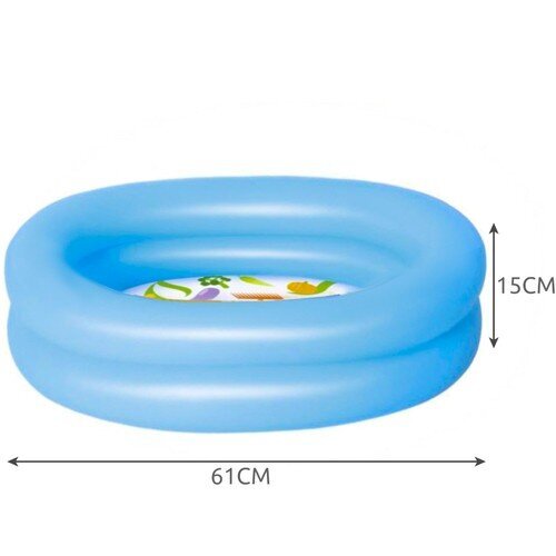Pripučiamas kūdikių baseinas Bestway, 61x15 cm, rožinis/mėlynas цена и информация | Baseinai | pigu.lt