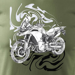 BMW F850 vīriešu motocikla t-krekls ar motociklu 1651-7 цена и информация | Мужские футболки | pigu.lt