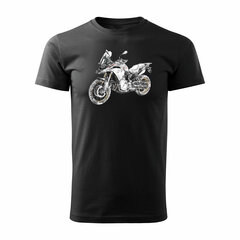 BMW F850 vīriešu motocikla t-krekls ar motociklu 1653-7 цена и информация | Мужские футболки | pigu.lt