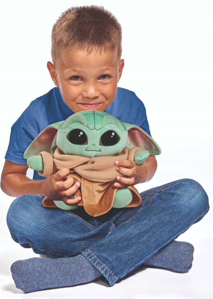 Pliušinis minkštas žaislas Baby Yoda Žvaigždžių Karai (Star Wars), 25cm kaina ir informacija | Minkšti (pliušiniai) žaislai | pigu.lt