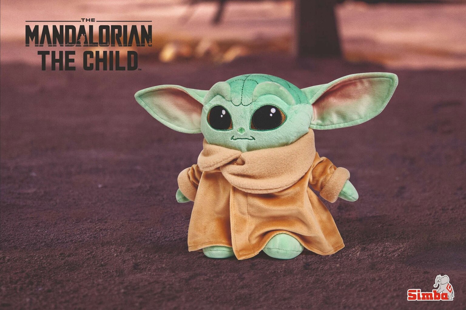 Pliušinis minkštas žaislas Baby Yoda Žvaigždžių Karai (Star Wars), 25cm kaina ir informacija | Minkšti (pliušiniai) žaislai | pigu.lt