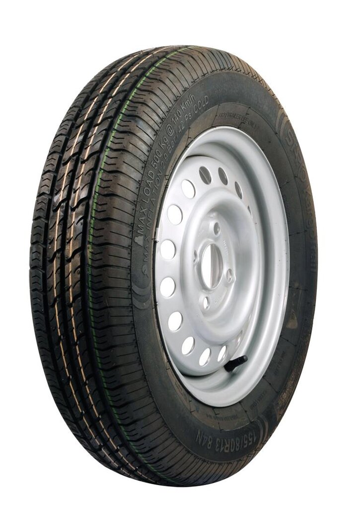 Priekabos atsarginis ratas 4x100 et30 cb57 155/80R13, 1 vnt. kaina ir informacija | Priekabos ir jų dalys | pigu.lt