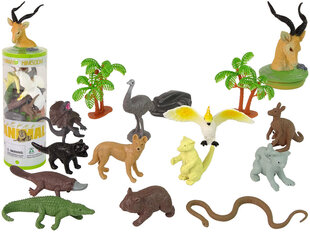 Australijos gyvūnų figūrėlių rinkinys LeanToys, 12 vnt. kaina ir informacija | Žaislai berniukams | pigu.lt