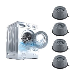 Antivibracinės guminės kojelės padukai skalbimo mašinai, 4 vnt kaina ir informacija | Buitinės technikos priedai | pigu.lt