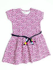 Вязаные платья для девочек, розовое цена и информация | Платья для девочек | pigu.lt